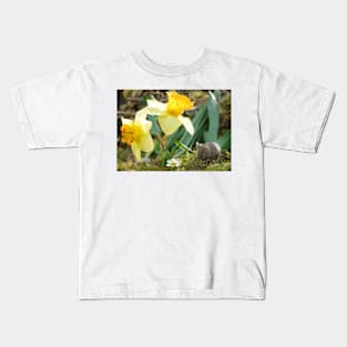 easter mouse with Daffodil Kids T-Shirt